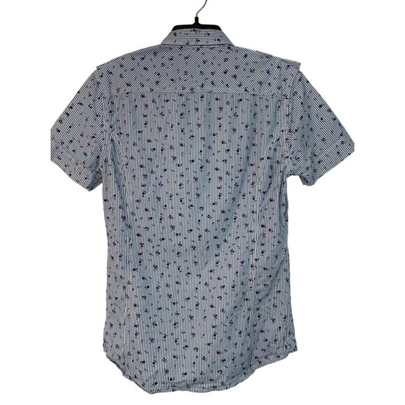 Diesel Co Men's Floral Short Sleeve Button-Up Shirt Size S 7227 Skater - Picture 8 of 10